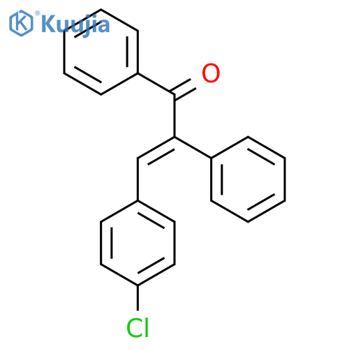 2-Propen-1-one, 3-(4-chlorophenyl)-1,2-diphenyl- structure