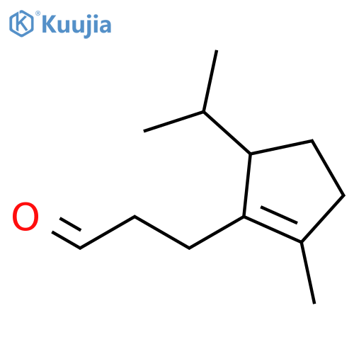 1-CYCLOPENTENE-1-PROPANAL, 2-METHYL-5-(1-METHYLETHYL)- structure