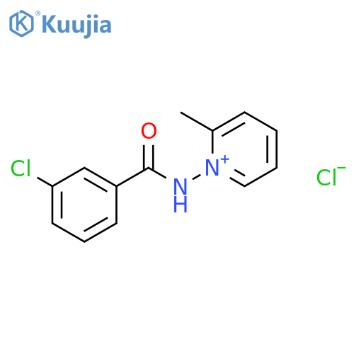 Pyridinium, 1-[(3-chlorobenzoyl)amino]-2-methyl-, chloride structure