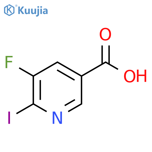 3-Pyridinecarboxylic acid, 5-fluoro-6-iodo- structure