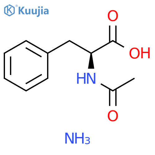 L-Phenylalanine, N-acetyl-, monoammonium salt (9CI) structure