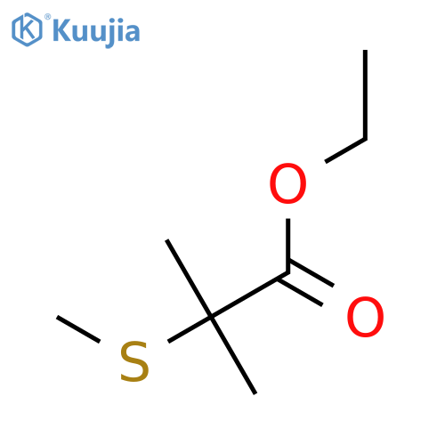 Ethyl 2-methyl-2-(methylthio)propionate structure