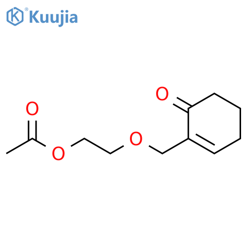 2-Cyclohexen-1-one, 2-[[2-(acetyloxy)ethoxy]methyl]- structure