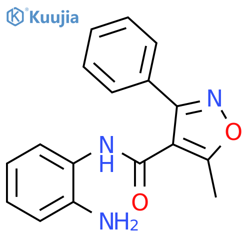 4-Isoxazolecarboxamide, N-(2-aminophenyl)-5-methyl-3-phenyl- structure