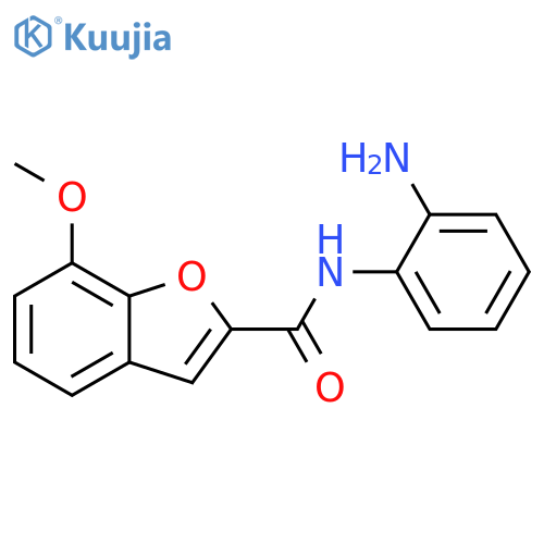 2-Benzofurancarboxamide, N-(2-aminophenyl)-7-methoxy- structure
