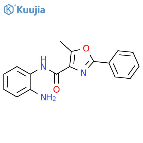4-Oxazolecarboxamide, N-(2-aminophenyl)-5-methyl-2-phenyl- structure