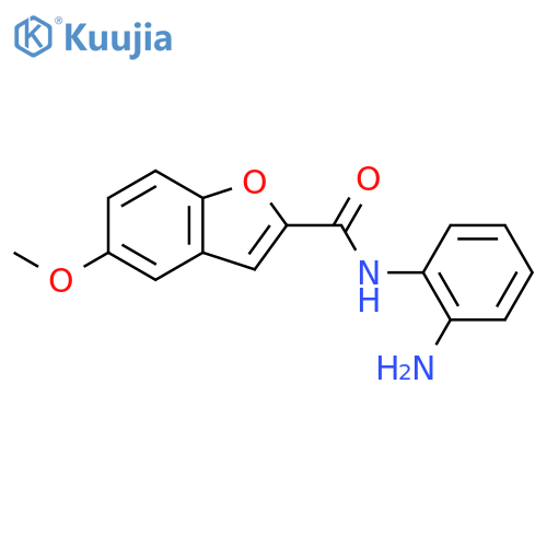 2-Benzofurancarboxamide, N-(2-aminophenyl)-5-methoxy- structure