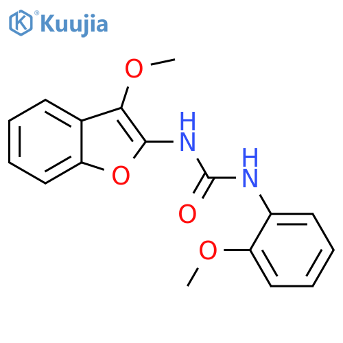 Urea, N-(3-methoxy-2-benzofuranyl)-N'-(2-methoxyphenyl)- structure