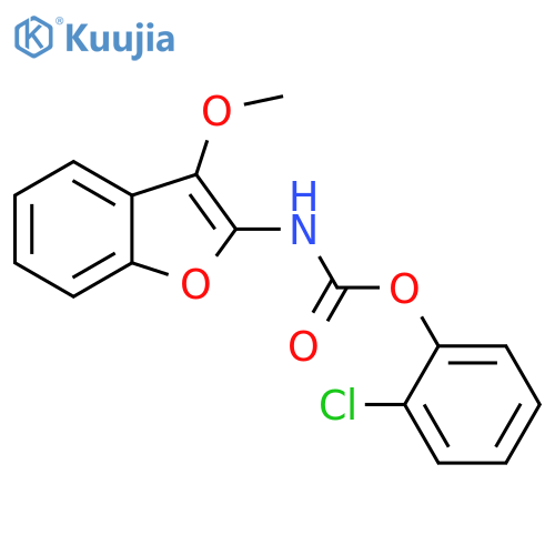 Carbamic acid, (3-methoxy-2-benzofuranyl)-, 2-chlorophenyl ester structure