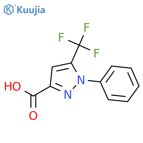 1H-Pyrazole-3-carboxylic acid, 1-phenyl-5-(trifluoromethyl)- structure