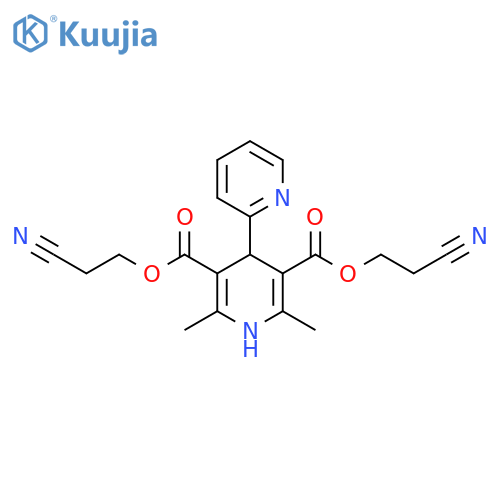 [2,4'-Bipyridine]-3',5'-dicarboxylic acid, 1',4'-dihydro-2',6'-dimethyl-,bis(2-cyanoethyl) ester structure