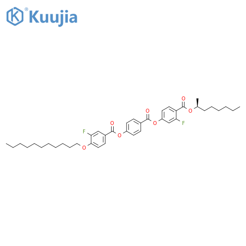 Benzoic acid, 4-[[3-fluoro-4-(undecyloxy)benzoyl]oxy]-,3-fluoro-4-[[[(1S)-1-methylheptyl]oxy]carbonyl]phenyl ester structure