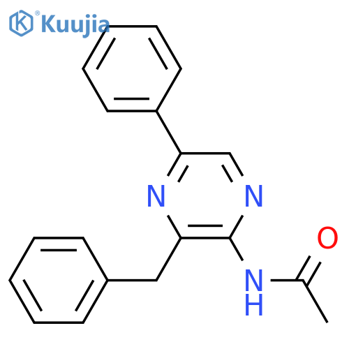 ACETAMIDE, N-[5-PHENYL-3-(PHENYLMETHYL)PYRAZINYL]- structure
