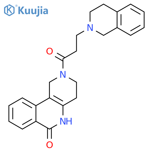 Benzo[c][1,6]naphthyridin-6(2H)-one,2-[3-(3,4-dihydro-2(1H)-isoquinolinyl)-1-oxopropyl]-1,3,4,5-tetrahydro- structure