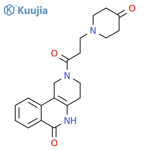 Benzo[c][1,6]naphthyridin-6(2H)-one,1,3,4,5-tetrahydro-2-[1-oxo-3-(4-oxo-1-piperidinyl)propyl]- structure