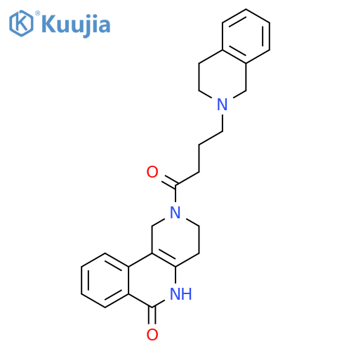 Benzo[c][1,6]naphthyridin-6(2H)-one,2-[4-(3,4-dihydro-2(1H)-isoquinolinyl)-1-oxobutyl]-1,3,4,5-tetrahydro- structure
