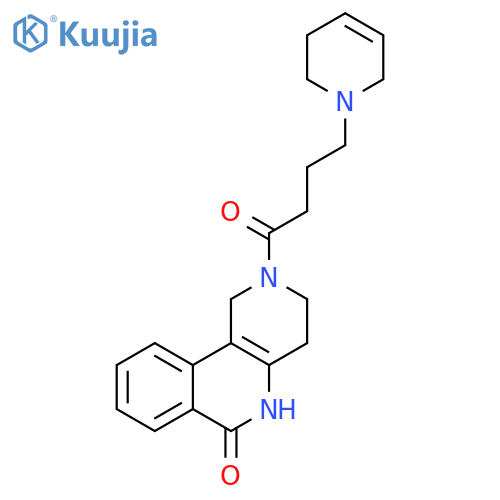 Benzo[c][1,6]naphthyridin-6(2H)-one,2-[4-(3,6-dihydro-1(2H)-pyridinyl)-1-oxobutyl]-1,3,4,5-tetrahydro- structure