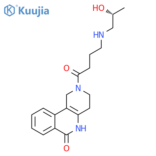 Benzo[c][1,6]naphthyridin-6(2H)-one,1,3,4,5-tetrahydro-2-[4-[[(2R)-2-hydroxypropyl]amino]-1-oxobutyl]- structure