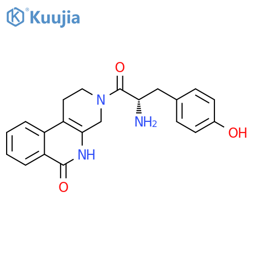 Benzo[c][1,7]naphthyridin-6(2H)-one,3-[(2S)-2-amino-3-(4-hydroxyphenyl)-1-oxopropyl]-1,3,4,5-tetrahydro- structure