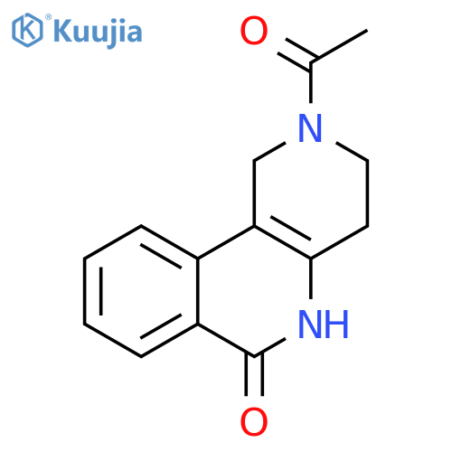 Benzo[c][1,6]naphthyridin-6(2H)-one, 2-acetyl-1,3,4,5-tetrahydro- structure