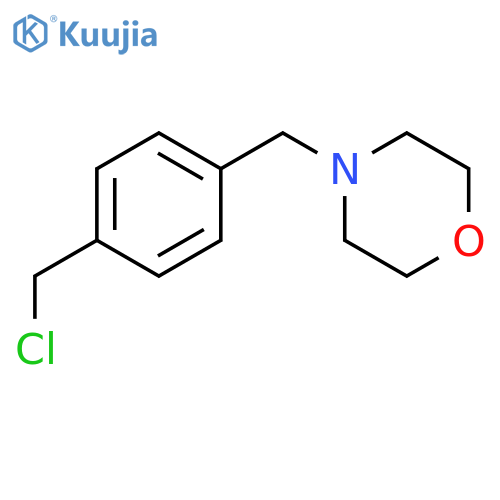 4-{4-(chloromethyl)phenylmethyl}morpholine structure