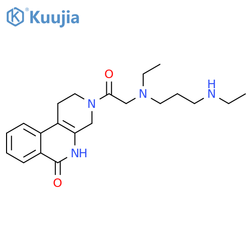 Benzo[c][1,7]naphthyridin-6(2H)-one,3-[[ethyl[3-(ethylamino)propyl]amino]acetyl]-1,3,4,5-tetrahydro- structure