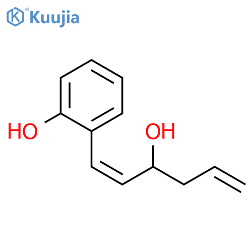 Phenol, 2-[(1Z)-3-hydroxy-1,5-hexadienyl]- structure