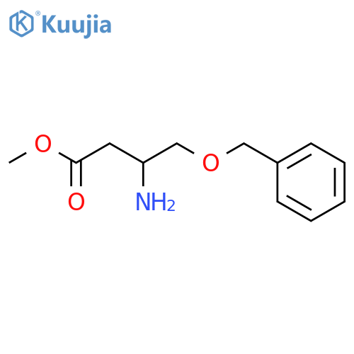 methyl (3R)-3-amino-4-(benzyloxy)butanoate structure