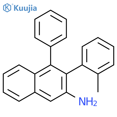 2-Naphthalenamine, 3-(2-methylphenyl)-4-phenyl- structure