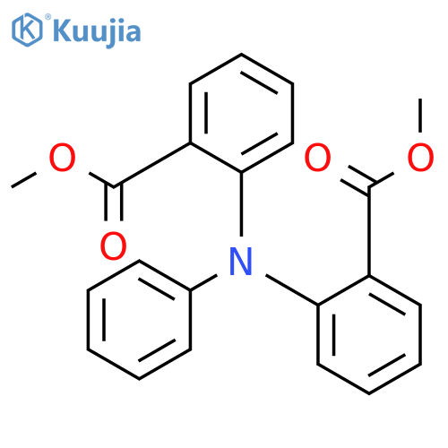 Benzoic acid, 2,2'-(phenylimino)bis-, dimethyl ester structure