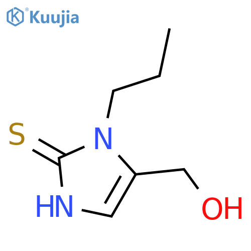 2H-Imidazole-2-thione, 1,3-dihydro-5-(hydroxymethyl)-1-propyl- structure