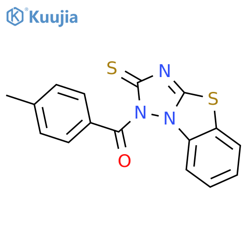 <br>(2-thioxobenzo[4,5]thiazolo[3,2-b][1,2,4]triazol-1(2H)-yl)(p-tolyl)methanon e structure