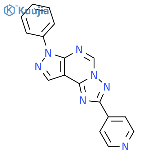 7-Phenyl-2-pyridin-4-yl-7H-pyrazolo[4,3-e][1,2,4]triazolo[1,5-c]pyrimidine structure
