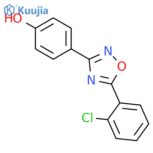 Phenol, 4-[5-(2-chlorophenyl)-1,2,4-oxadiazol-3-yl]- structure