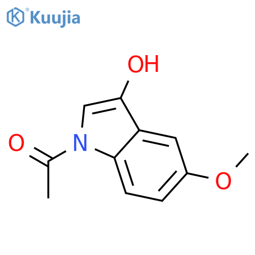 1-(3-hydroxy-5-methoxy-1H-indol-1-yl)ethan-1-one structure