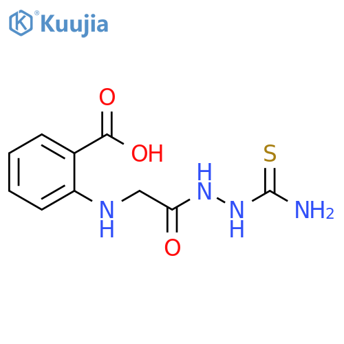 Benzoic acid,2-[[2-[2-(aminothioxomethyl)hydrazino]-2-oxoethyl]amino]- structure