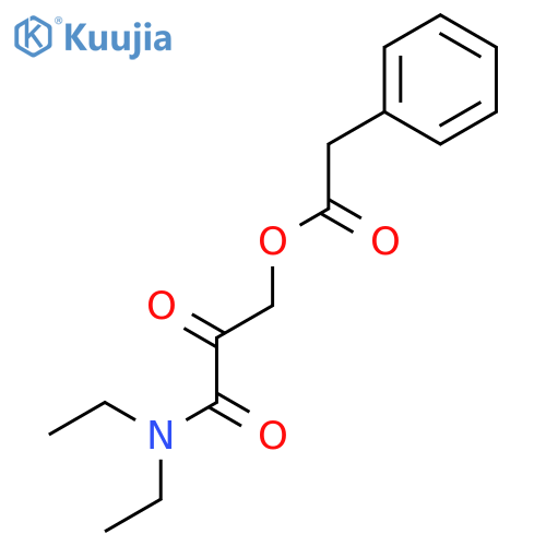 Benzeneacetic acid, 3-(diethylamino)-2,3-dioxopropyl ester structure
