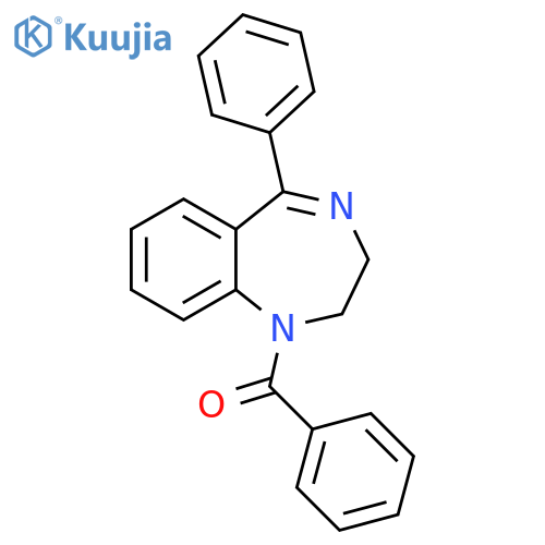 1H-1,4-Benzodiazepine, 1-benzoyl-2,3-dihydro-5-phenyl- structure