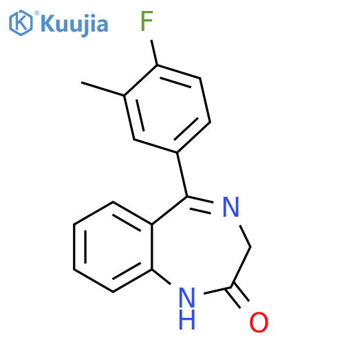 2H-1,4-Benzodiazepin-2-one, 5-(4-fluoro-3-methylphenyl)-1,3-dihydro- structure