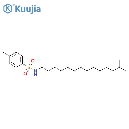 Benzenesulfonamide, 4-methyl-N-(13-methyltetradecyl)- structure