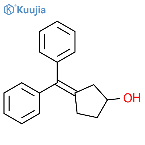 Cyclopentanol, 3-(diphenylmethylene)- structure