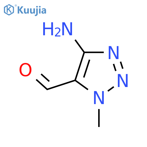 4-amino-1-methyl-1H-1,2,3-triazole-5-carbaldehyde structure