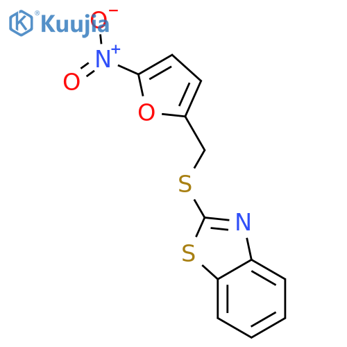 Benzothiazole, 2-[[(5-nitro-2-furanyl)methyl]thio]- structure