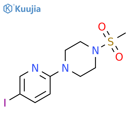 Piperazine, 1-(5-iodo-2-pyridinyl)-4-(methylsulfonyl)- structure