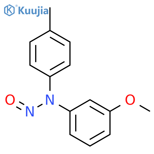 Benzenamine, 3-methoxy-N-(4-methylphenyl)-N-nitroso- structure