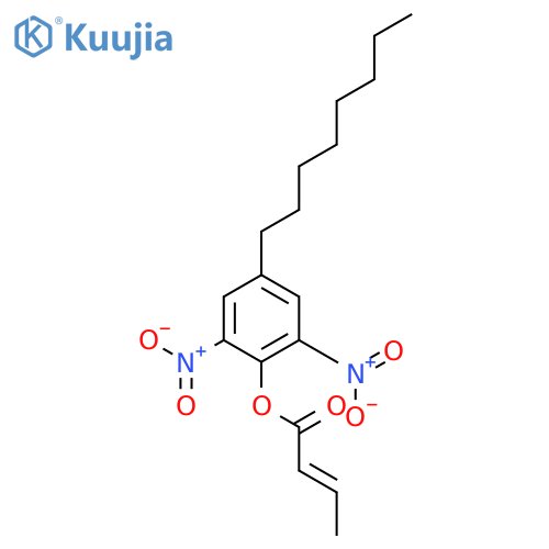 2-Butenoic acid, 2,6-dinitro-4-octylphenyl ester structure