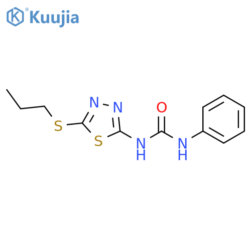 1-phenyl-3-(5-propylsulfanyl-1,3,4-thiadiazol-2-yl)urea structure