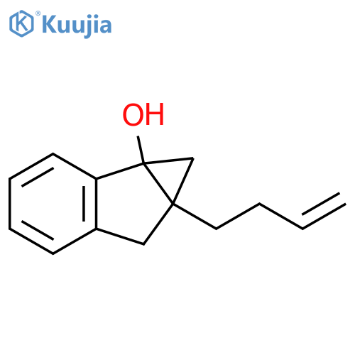 Cycloprop[a]inden-1a(1H)-ol, 6a-(3-butenyl)-6,6a-dihydro- structure