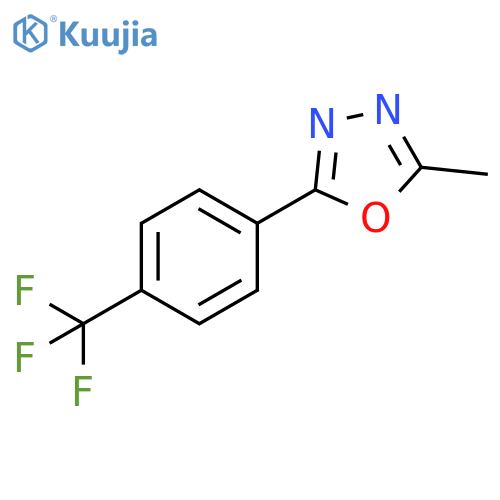 1,3,4-Oxadiazole, 2-methyl-5-[4-(trifluoromethyl)phenyl]- structure