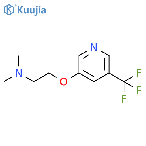 Ethanamine, N,N-dimethyl-2-[[5-(trifluoromethyl)-3-pyridinyl]oxy]- structure